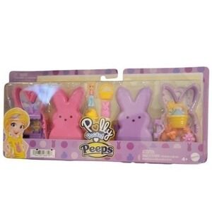 Polly Pocket Peeps Compact Playset Kids One Size Pink Purple New Easter Bunny